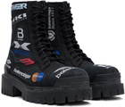 Balenciaga Black Combat Strike L20 'Skiwear' Boots