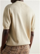 Corridor - Cotton and Linen-Blend Polo Shirt - Neutrals