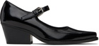 OPEN YY Black Western Mary Jane Heels
