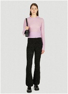 Rose Jacquard Knit Top in Lilac
