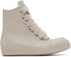 Rick Owens Off-White Washed Calf Sneakers