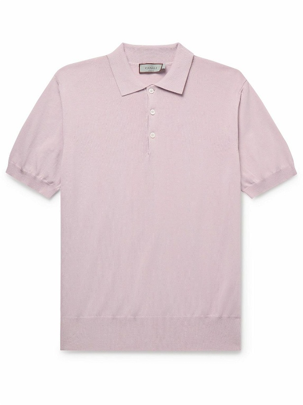Photo: Canali - Cotton Polo Shirt - Pink