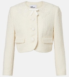 Self-Portrait Lace-trimmed bouclé jacket