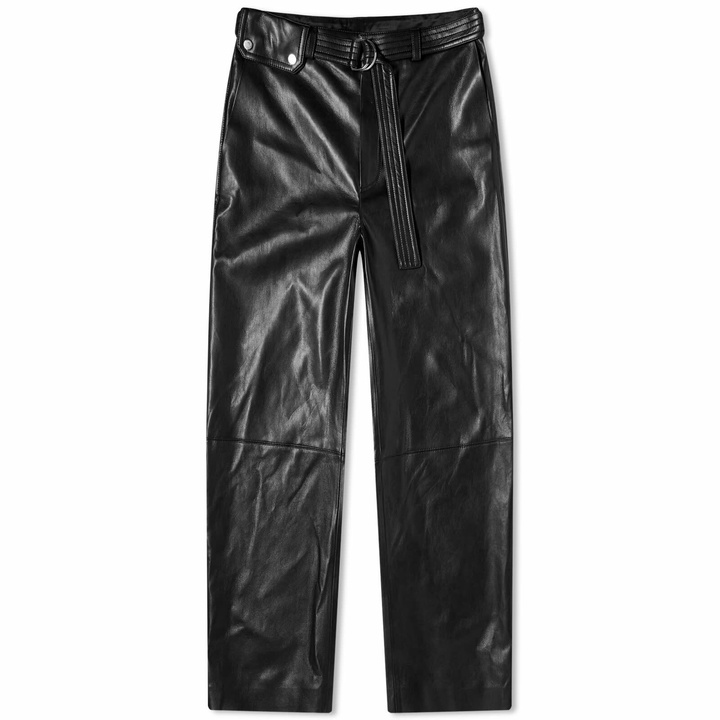 Photo: Nanushka Women's Sanna Leather Look Trousers in Black