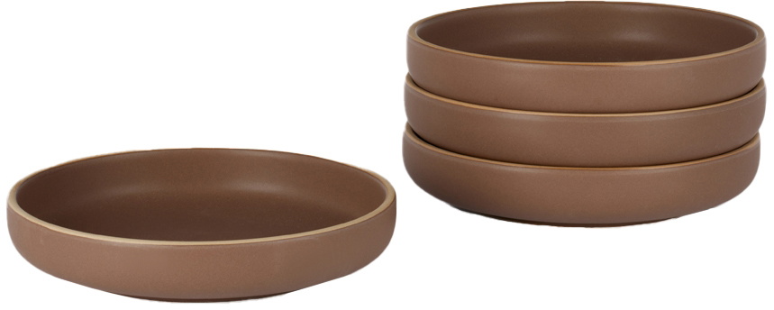 Lineage Ceramics Red Deep Lunch Plate, 4 pcs