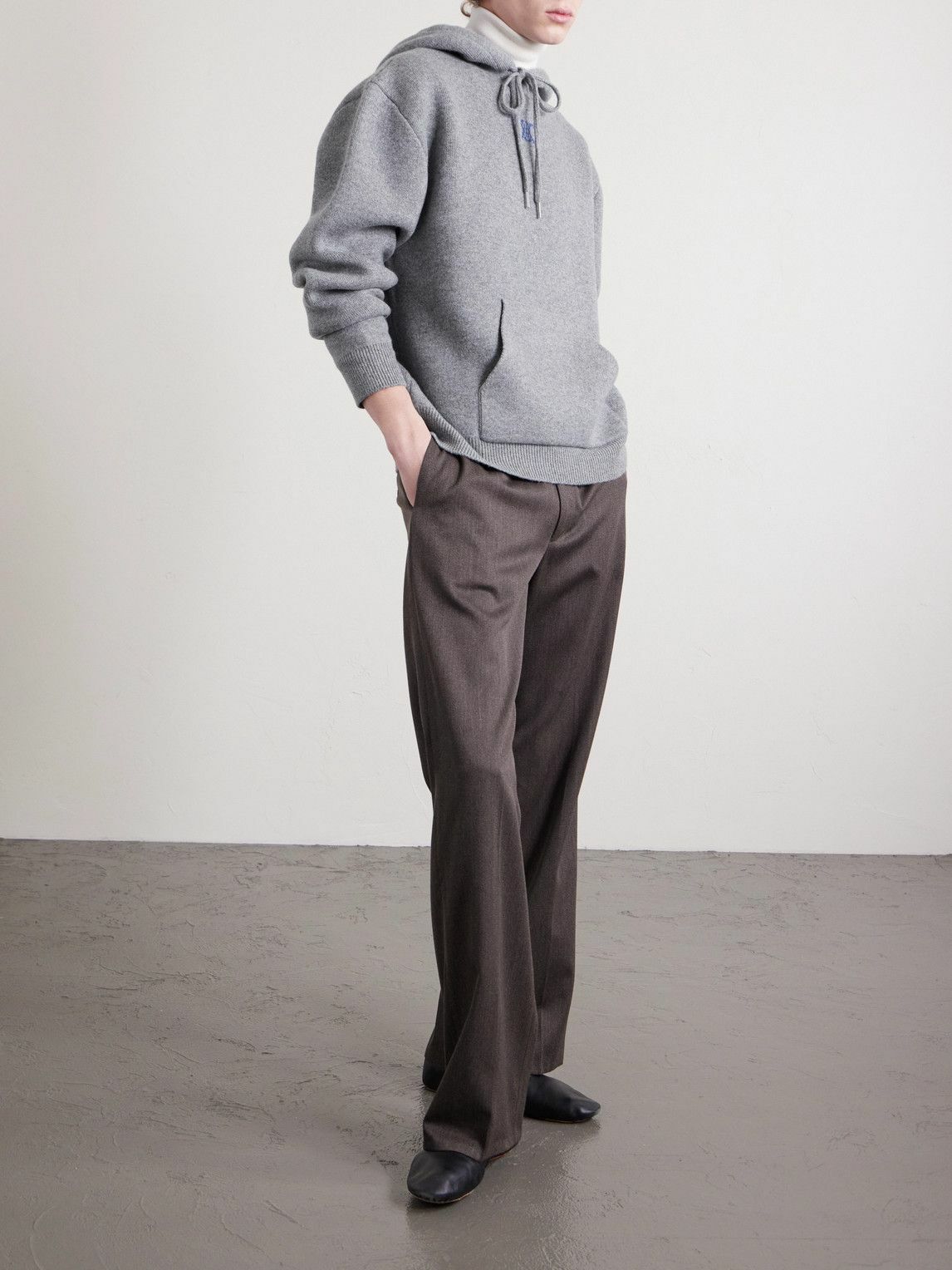 CELINE - Cashmere-Blend Hoodie - Gray