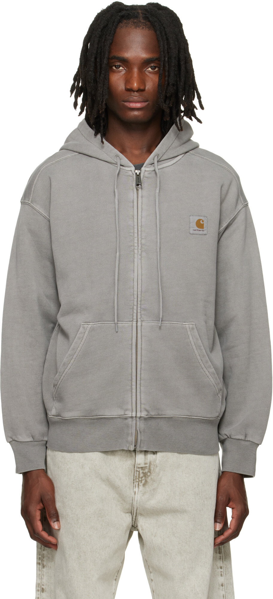 Carhartt Work In Progress Gray Nelson Hoodie