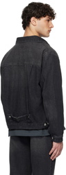 Uniform Bridge Black Type 1 Trucker Denim Jacket