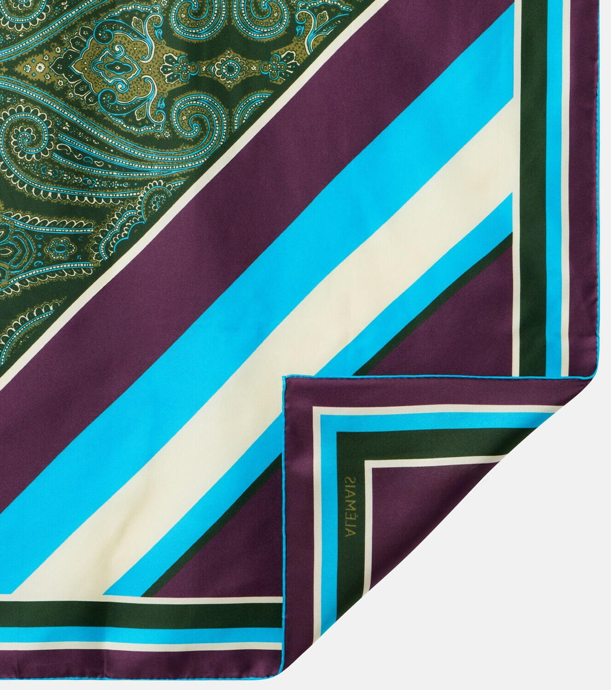 Alémais Joni printed silk twill scarf