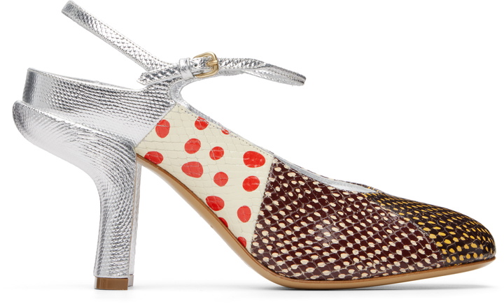 Photo: Dries Van Noten Multicolor Patchwork Heels