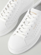 Axel Arigato - Court Suede-Trimmed Perforated Leather Sneakers - White