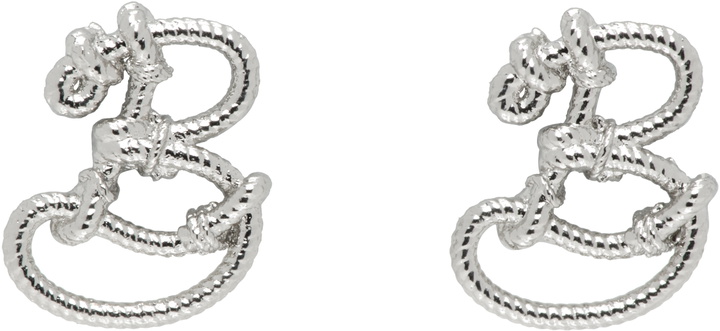 Photo: Burberry Silver Small Nautical Knot Stud Earrings