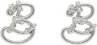 Burberry Silver Small Nautical Knot Stud Earrings