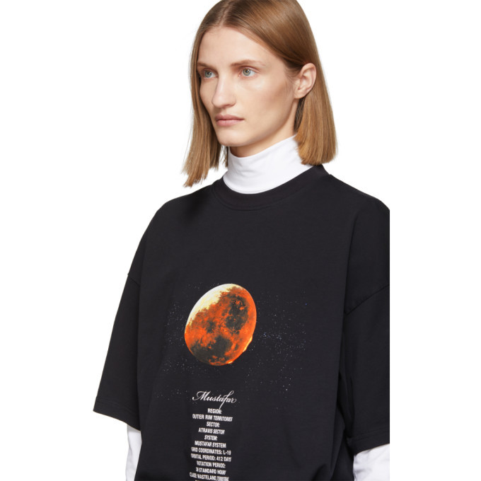 VETEMENTS Black STAR WARS Edition Mustafar Episode III T-Shirt