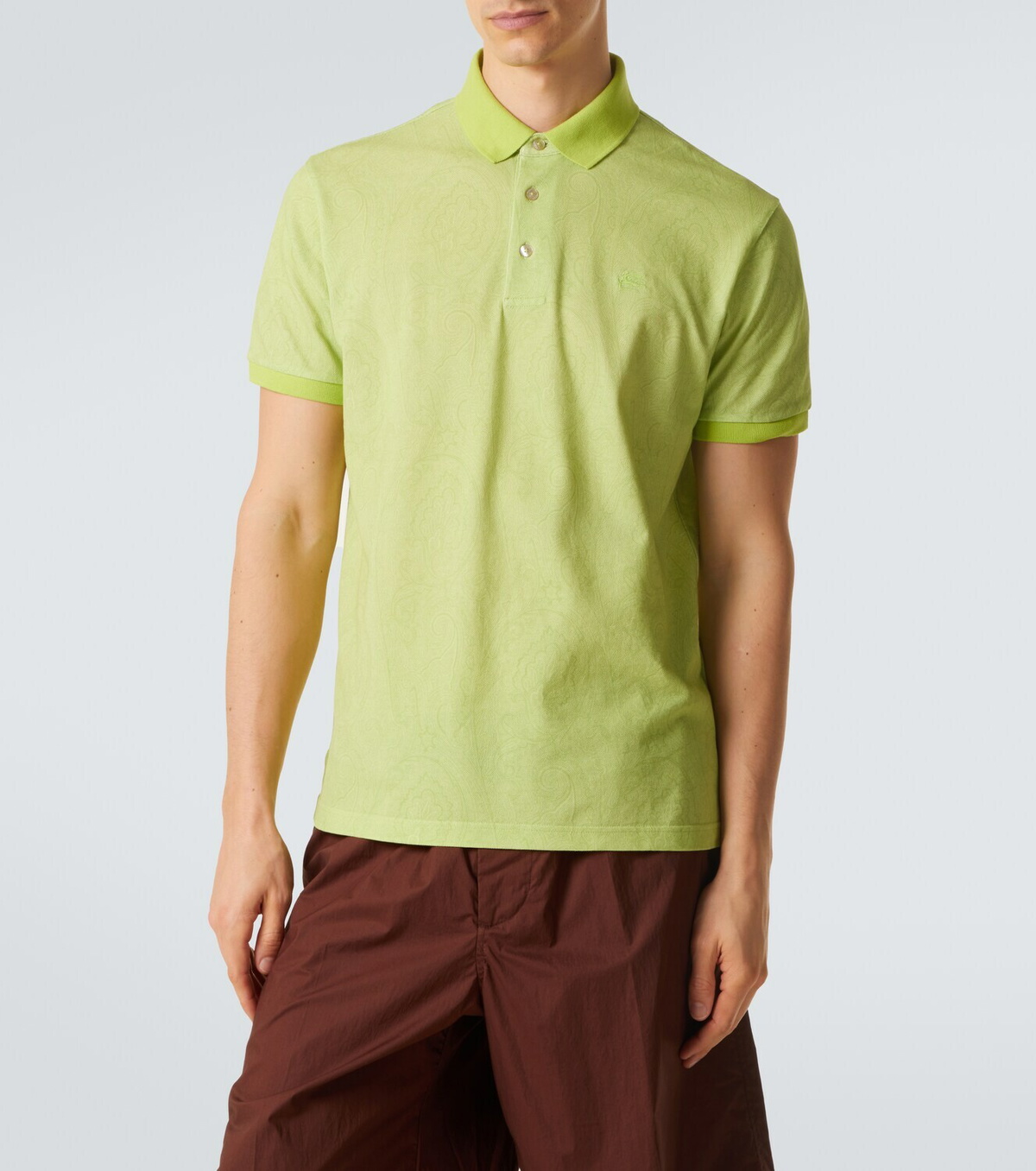 Etro Paisley cotton polo shirt