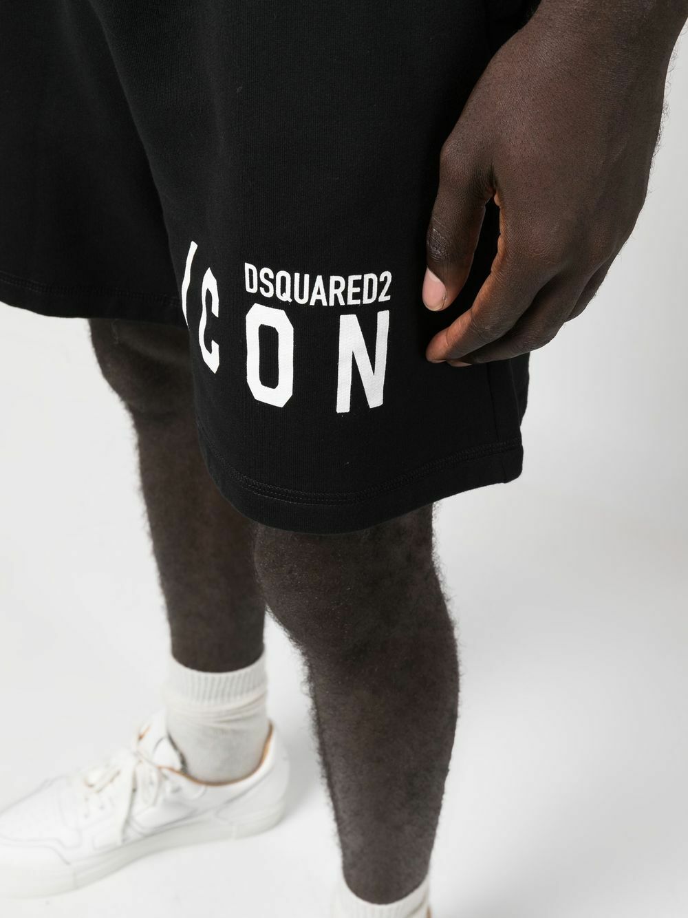 Dsquared² Blue Logo Cotton High Waist Sweatshorts Shorts main image 0