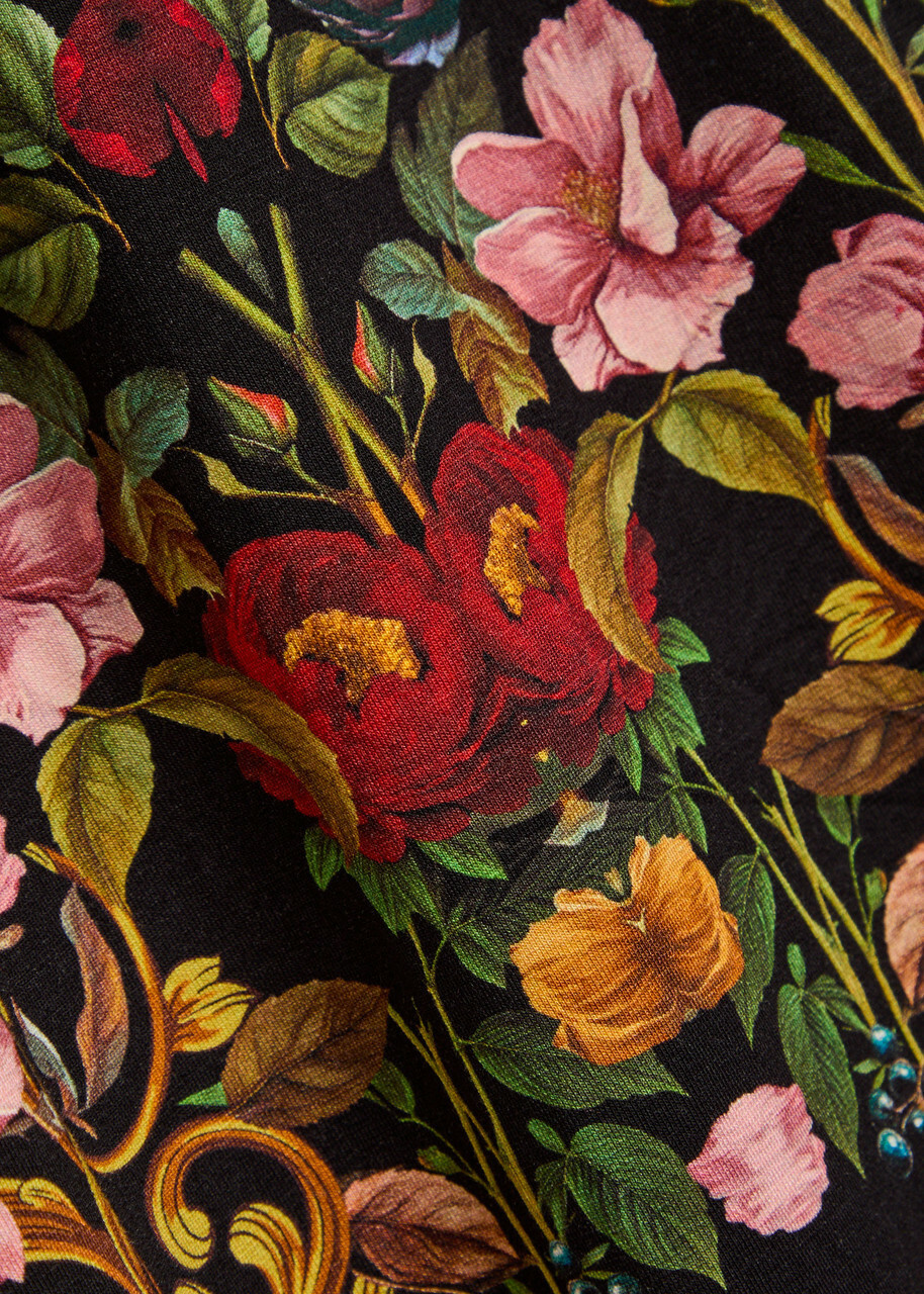 Alice + Olivia Delora Floral-print Jersey Midi Dress Multicoloured 1