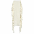 Holzweiler Women's Tassel Scarf in Ecru 