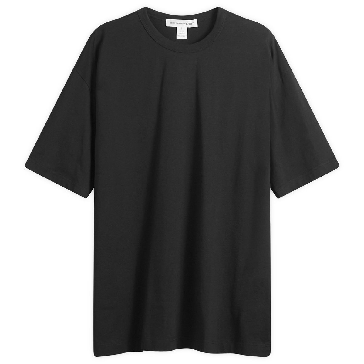 Comme des Garçons SHIRT Men's Oversized Printed Jersey in Black