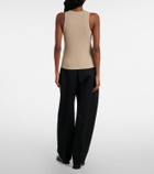 Givenchy Logo ribbed-knit cotton jersey tank top
