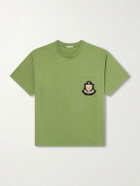 BODE - Logo-Appliquéd Cotton-Jersey T-Shirt - Green