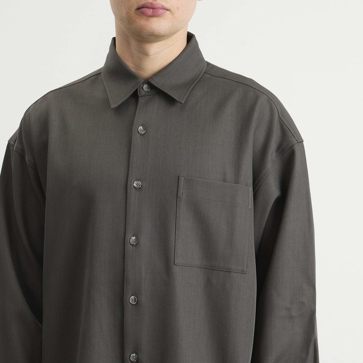 Merely Made Men's Lazy Overshirt in Asphalt Grey