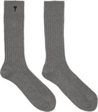 AMI Paris Three-Pack Multicolor Cotton Ami de Coeur Socks