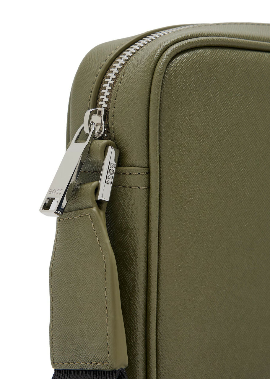 Boss Northon Logo Saffiano Leather Cross-body bag - Green - One Size