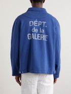 Gallery Dept. - Montecito Logo-Print Cotton-Jersey Jacket - Blue