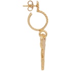 Emanuele Bicocchi Gold Single Key Hoop Earring