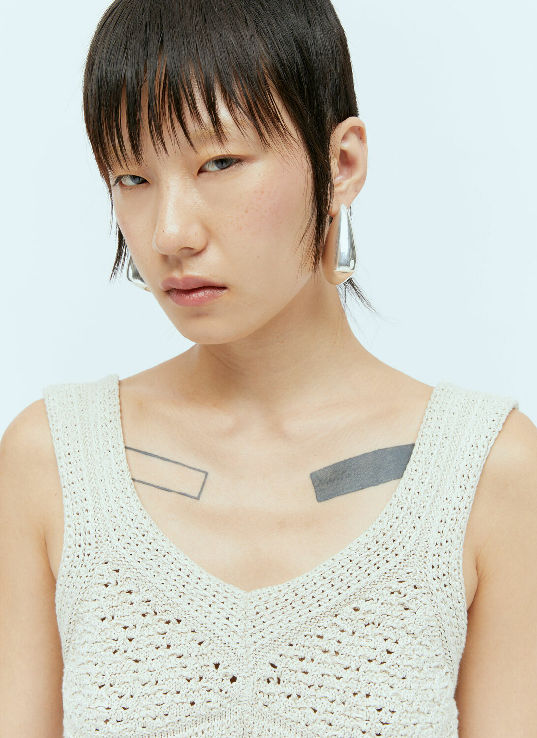 Bottega Veneta Large Fin Earrings