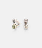 Pomellato Nudo 18kt rose and white gold earrings with prasiolites and diamonds