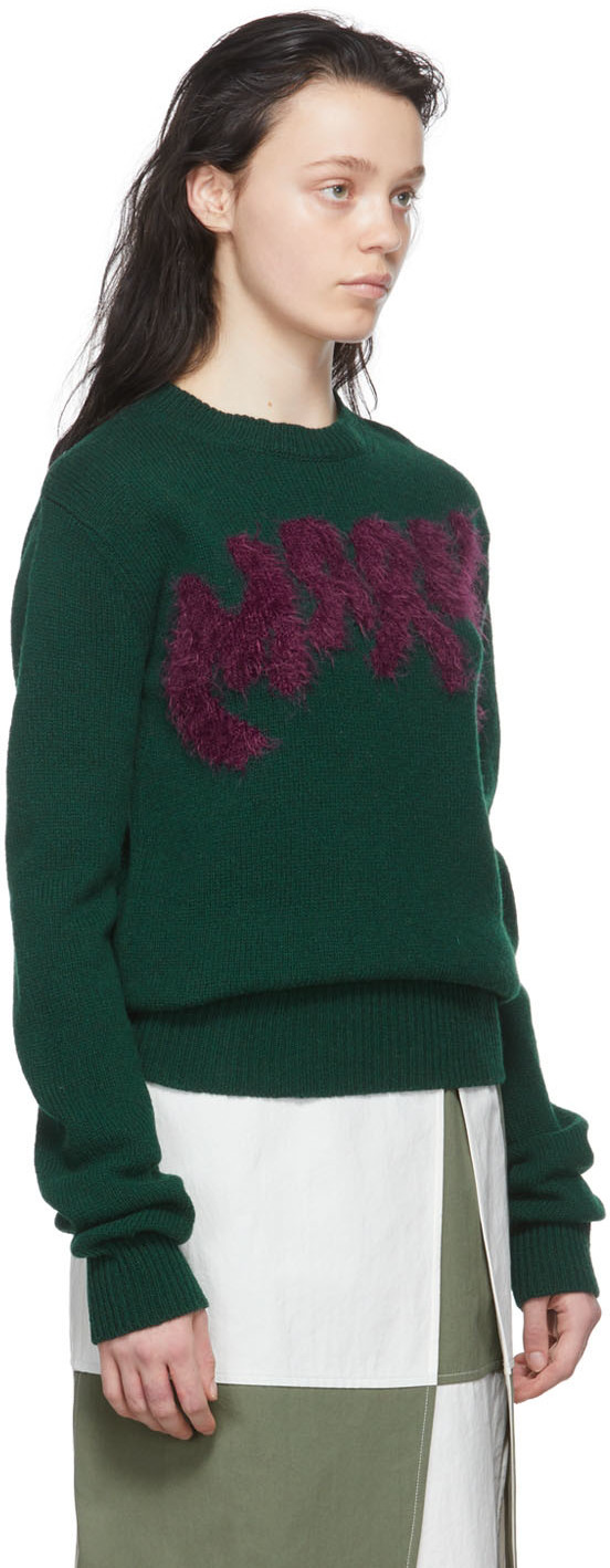 Marni Green Virgin Wool Sweater Marni