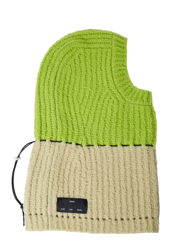 Photo: Song for the Mute Oversized Knitted Balaclava