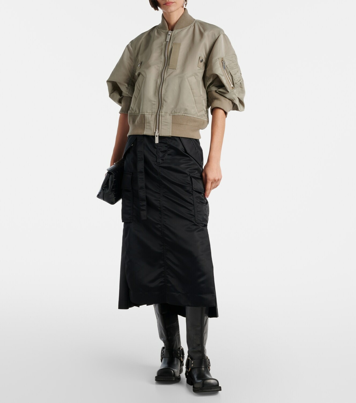 Sacai Cropped bomber jacket