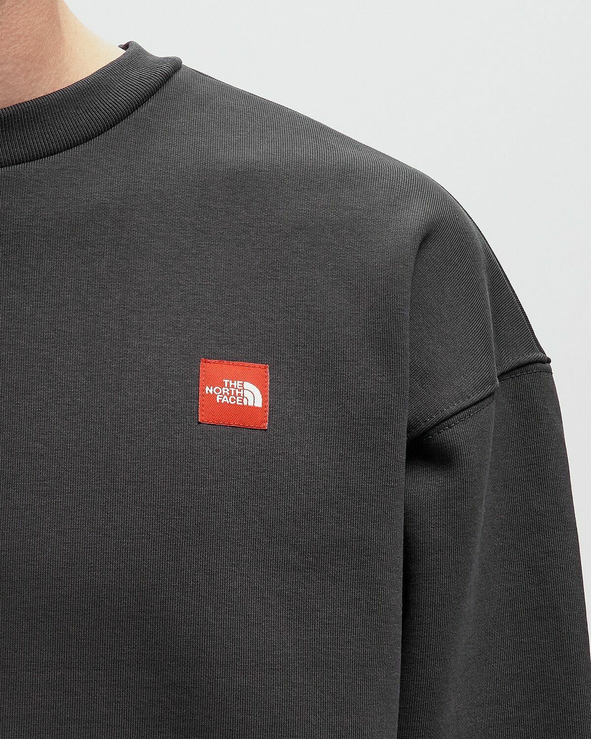 The North Face TNF Red Box Crew Black Mens Sweatshirt