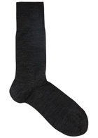 Falke Airport Wool-blend Socks Dark Grey