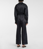 Toteme Silk organza wide-leg pants