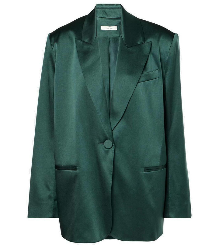 Photo: The Sei Silk satin blazer