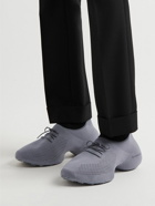 Givenchy - TK-360 Logo-Print Stretch-Knit Sneakers - Gray