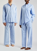 Tekla Unisex Poplin Pyjama Trousers Light Blue
