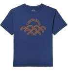 Sunspel - 45R Logo-Print Cotton-Jersey T-Shirt - Blue