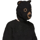 Doublet Black Hand-Crochet Bear Mask Beanie