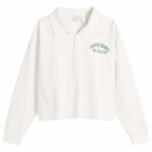 Calvin Klein Women's Logo Cotton Jersey Polo in Tofu