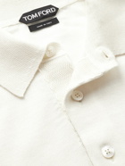 TOM FORD - Cashmere and Silk-Blend Polo Shirt - Neutrals
