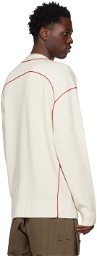 A-COLD-WALL* Off-White Y-Neck Cardigan
