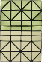 BAO BAO ISSEY MIYAKE Green & Yellow Bifold Card Holder