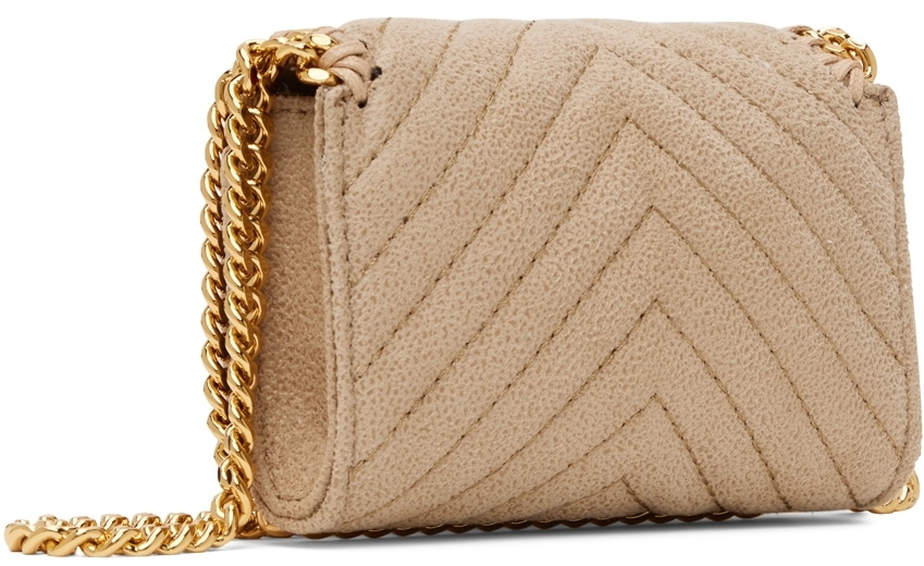 Stella McCartney Beige Chevron Falabella Shoulder Bag Stella McCartney