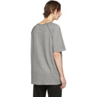 Balmain Black and White Raw Edge T-Shirt