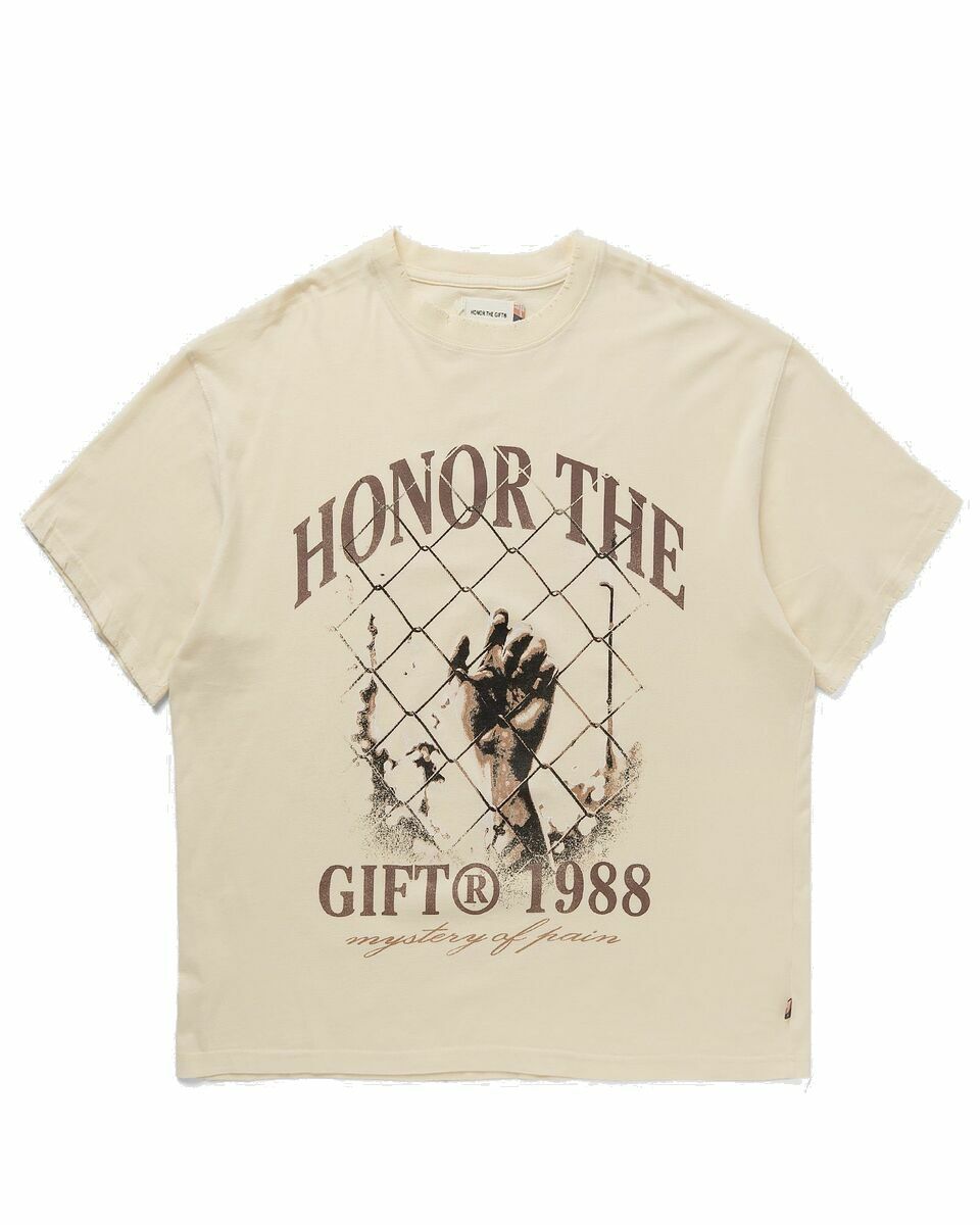 Photo: Honor The Gift Mystery Of Pain Tee Beige - Mens - Shortsleeves